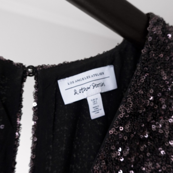 & Other Stories Sequin Wrap Mini Dress - Picture 4 of 11